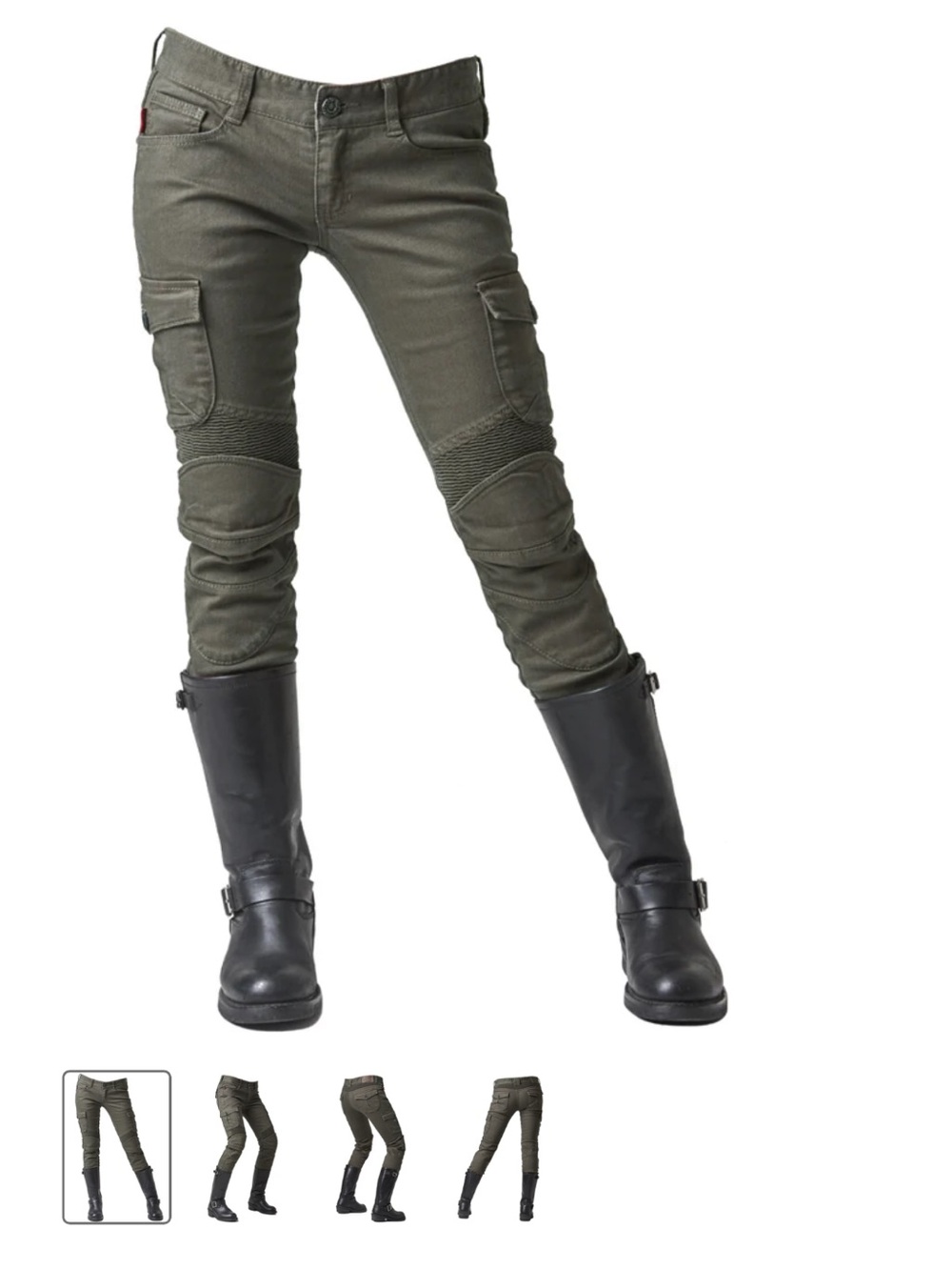 UglyBROS Motorpool-G Olive Bikercore Utility Heavyweight Denim Pants